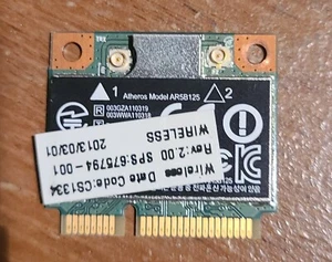Genuine HP Atheros AR5B125 2 Port WLAN PCIe miniCard 675794-001 670036-001 - Picture 1 of 2