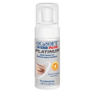 OCuSOFT Lid Scrub Plus Platinum Foaming Eyelid Cleanser 50 mL - Picture 1 of 3