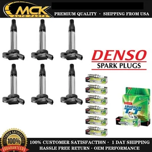 6x Ignition Coil & 6x DENSO Spark Plug For Toyota Highlander Tacoma Lexus - Picture 1 of 9