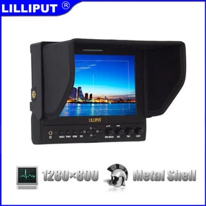 Lilliput 7" 663/O/P2 1280x800 IPS Peaking Focus HDMI In&Out +LP-E6 Plate+suitcas - Picture 1 of 6