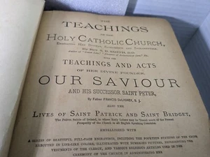 1886 Teachings of The Holy Catholic Church Rev S.B. Smith with Illustrations - Picture 1 of 19