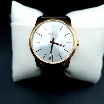 Reloj Unisex Calvin Klein City Extensión Esfera Plateada K2G226G6 Excelente Estado Foto 1 de 4