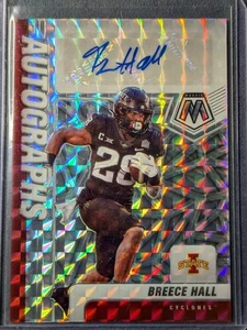 Breece Hall 2022 Mosaic Draft Picks novato autógrafo Prizm RC Iowa St Jets automático - Imagen 1 de 2
