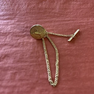 Stier goldfarbene Münzkrawatte Tac. Toll 🎁 - Bild 1 von 2