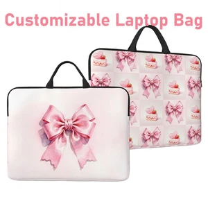 14" Rosa Laptoptasche PC Aktentasche für Frauen, Anpassbares Geschenk zum Geburtstag - Bild 1 von 33