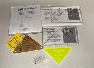 Quilt in a Day Ruler Flying Geese Large Small Triangle In A Square Lot - Picture 1 of 9