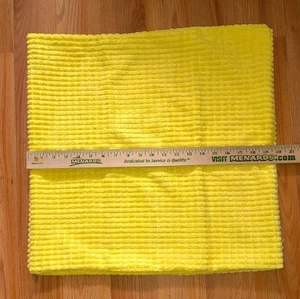 MERNETTE Set of 2 Soft Yellow Chenille Corduroy Throw Pillow Covers, 19.5" - Picture 1 of 5