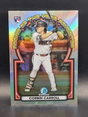 2023 Bowman - Rookie of the Year Favorites Corbin Carroll #ROYF-1 (RC) Arizona  - Image 1 of 2