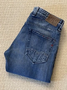 Replay FRANKYGO M982 Regular Straight Denim Jeans Men's W33 L34 (R4432) - Picture 1 of 11