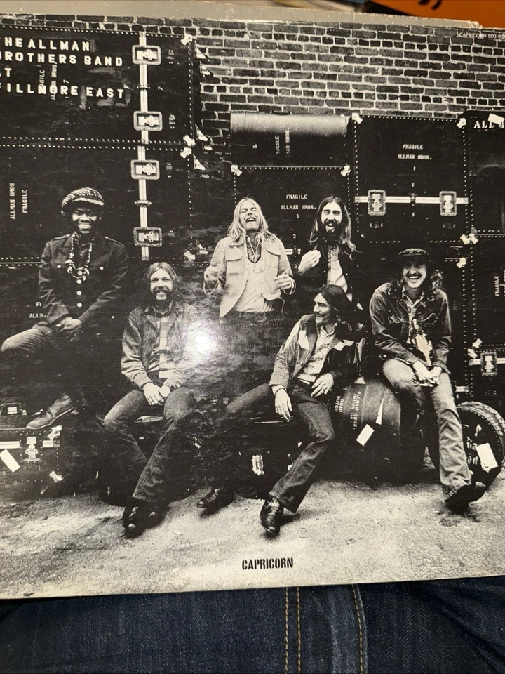 The Allman Brothers Band Live At Fillmore East CAPRICORN RECORDS Розовые Этикетки ОРИГИНАЛЬНЫЕ - Изображение 1 из 3