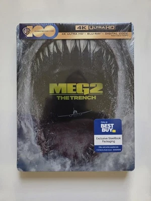 Meg 2: The Trench 4K UHD Blu-ray Steelbook 2023 2-Disc Set Brand New Sealed OOP - Image 1 of 4