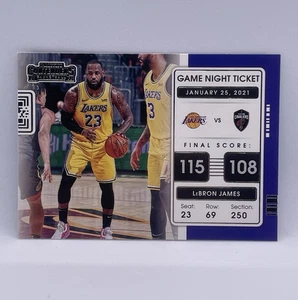 2021-22 Panini Contenders Game Night Ticket LeBron James #17 Los Angeles Lakers - Picture 1 of 3