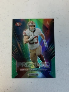 Panini Prizm 2023 - Prizmatic Christian McCaffrey #14 Green Prizm - Imagen 1 de 2
