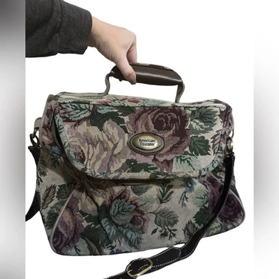 American Tourister Vintage Floral Tapestry Bag - Image 1 of 4