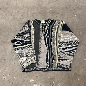 Vintage Coogi Sweater Mens 2X Multicolor Classic Knit Australia 90s Hip Hop - Picture 1 of 6