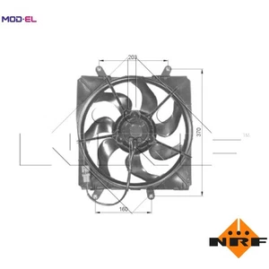 FAN ENGINE COOLING 47054 FOR 1ZZ-FE 1.8L 7A-FE 1.8L 4A-FE 1.6L 3ZZ-FE 1.6L 4cyl - Picture 1 of 9