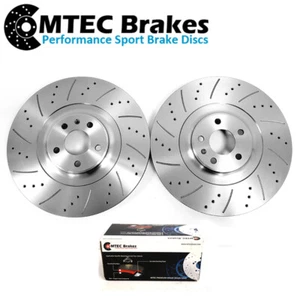 Audi SQ5 3.0 BiTDi 12-17 Drilled Grooved Front Brake Discs & MTEC Pads 380mm - Picture 1 of 3