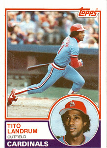 1983 Topps #337 Tito Landrum St. Louis Cardinals