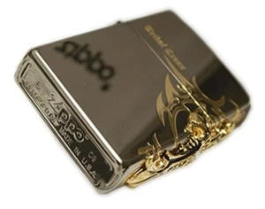 Zippo Lighter Side Tribal Cross BK Windproof - Picture 1 of 7