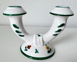 Gmundner Keramik Streublume grün Kerzenhalter 16 cm GK1568 (2501DE14) 09/25 - Imagen 1 de 5
