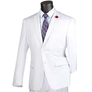 VINCI Men's 2-Button Reg-Fit Suit w/ Adjustable Waist - 34S-62L, 5 Colors - NEW - Picture 1 of 22