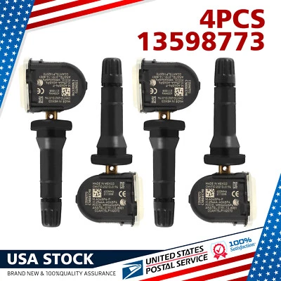 Sensor de monitoreo de presión de neumáticos 4 piezas para ajuste automático GMC Sierra 3500HD 2015-2017 Foto 1 de 4
