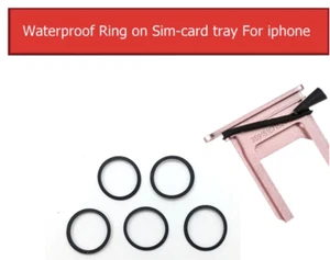 20 x Rubber waterproof Seal Gasket for iPhone 7 & 7 Plus 8 and 8 Plus Sim Tray - Picture 1 of 2