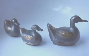VTG. METAL TRINKET DUCKS: SET OF 3 - Picture 1 of 3