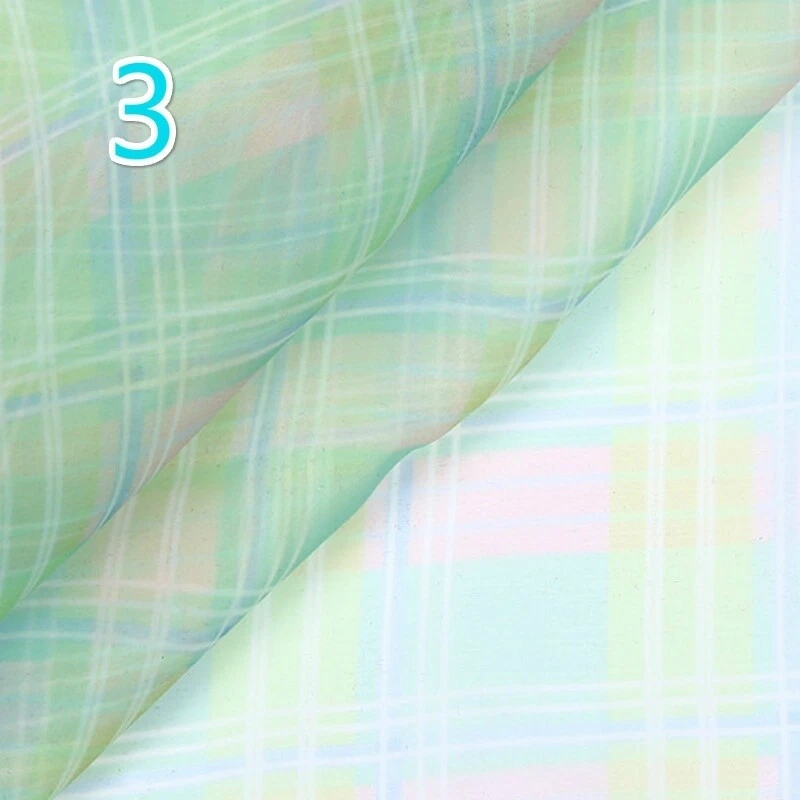 Check Mesh Organza Fabric Lace Tartan Curtain Skirt Dress Craft Tulle Voile Trim - Image 1 of 4