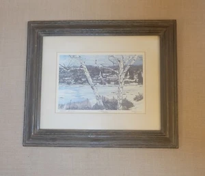 Framed Print By Brigitte Kozma "Ephraim Winter" Artists Edition 12.5x10.5 - Picture 1 of 17