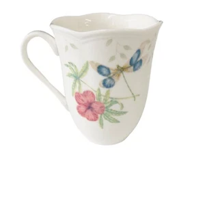 Lenox Mug Dragonfly Dinnerware Coffee Tea Cup Bees Butterflies Flowers 4.5 x 3.5 - Picture 1 of 6