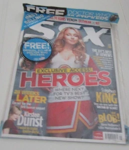 Sealed SFX MAGAZINE Heroes POTC Venom Collectible Free Doctor Who Stickers - Picture 1 of 4