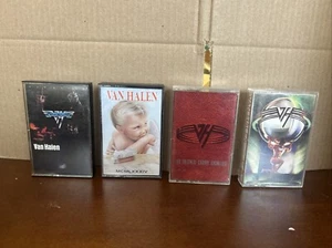 VAN HALEN 4 Cassette Tape Lot Hard Rock 1984 5150 For Unlawful Carnal - Picture 1 of 5