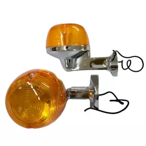 HONDA C90 C65 C50 C85 REAR TURN SIGNAL WINKER SET ALLOY BODY - FREE SHIPPING - Imagen 1 de 5