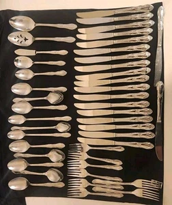 WMA Rogers Oneida Ltd Fenway Daydream Rose Stainless Flatware 44 Piece Mixed Lot - Picture 1 of 10