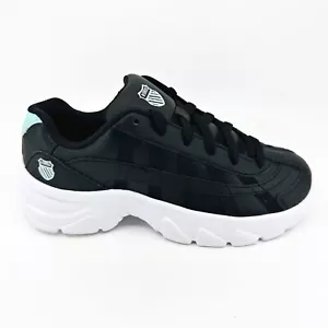 K-Swiss ST229 CMF Black Aruba Blue Silver Womens Size 6.5 Sneakers 96606 012 - Picture 1 of 6