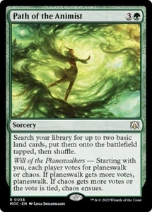 PATH OF THE ANIMIST x4 mtg NM-M Commander March of The Machine 4 Rare - Picture 1 of 1