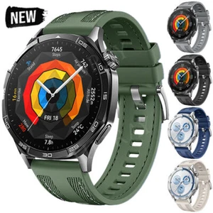 Correa de muñeca deportiva de silicona de 22 mm para Huawei Watch GT 5 4 3 2e GT Runner 46 mm - Imagen 1 de 14