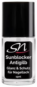 SN Sunblocker Anti Gilb Gilbstop Nagellack Gel Acryl Nägel Schutz 15ml - Bild 1 von 3