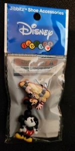 Jibbitz Disney Mickey Mouse & Skateboard Croc Clog Shoe Charm Acc. Classic Pkg 2 - Picture 1 of 2
