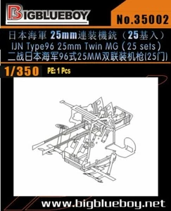 BigBlueBoy BB-35002 1/350 WWII IJN Type 96 25mm Twin MG (25 pcs) - Bild 1 von 1