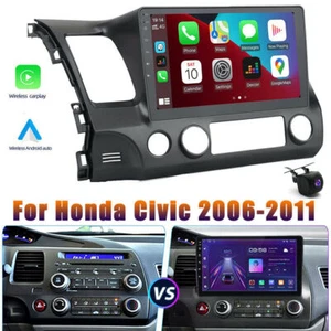 Radio estéreo para automóvil Android 12 CarPlay GPS navegación WiFi 2+32G para Honda Civic 2006-11 - Imagen 1 de 18