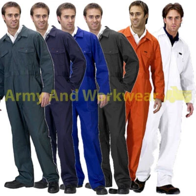 Coverall Overall Boiler Suit Workwear Mens Boilersuit Hard Wearing Poly Cotton - Image 1 of 2