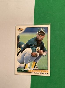 1996 Score Rickey Henderson #10 HOF