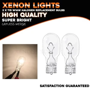 2 x 921 Capless Wedge Car Bulbs High Level Brake Light 12v w16w 15mm 955 Bulbs - Picture 1 of 5