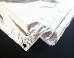 4x4' 48x48'' 120x120cm Silver Reflector Cloth overhead butterfly reflect bounce - Picture 1 of 6