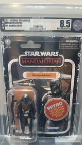 Star Wars Retro Collection The Mandalorian 2021 AFA U8,5 SIN USAR, EN CAJA NUEVO - Imagen 1 de 13