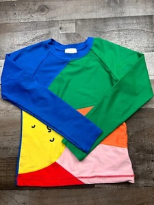 Hanna Andersson Unisex Swimshirt Multicolor Size 10 Sunshine Rashguard Kids - Picture 1 of 7