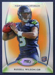 2012 Topps Platinum Orange Refractors #138 Russell Wilson NM *inv1 - Picture 1 of 2
