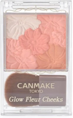 Canmake Tokyo Glow Fleur Cheeks Face Color 03 Fairy Orange 6.3g Made In Japan - Image 1 of 4